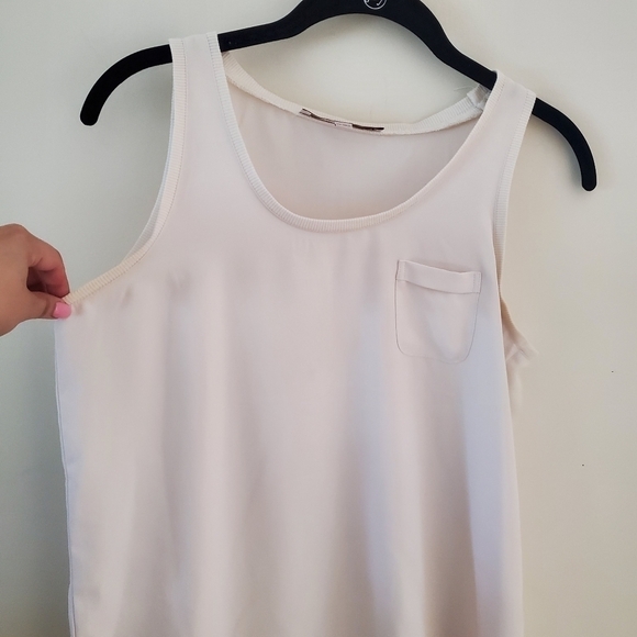 Loft Off-White Sleeveless Blouse - Picture 3 of 7